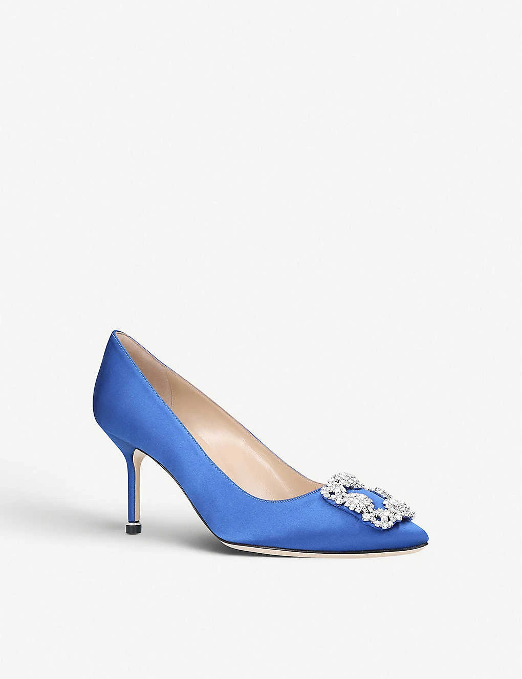 Manolo Blahnik Hangisi 70 Satin Courts - Image 3