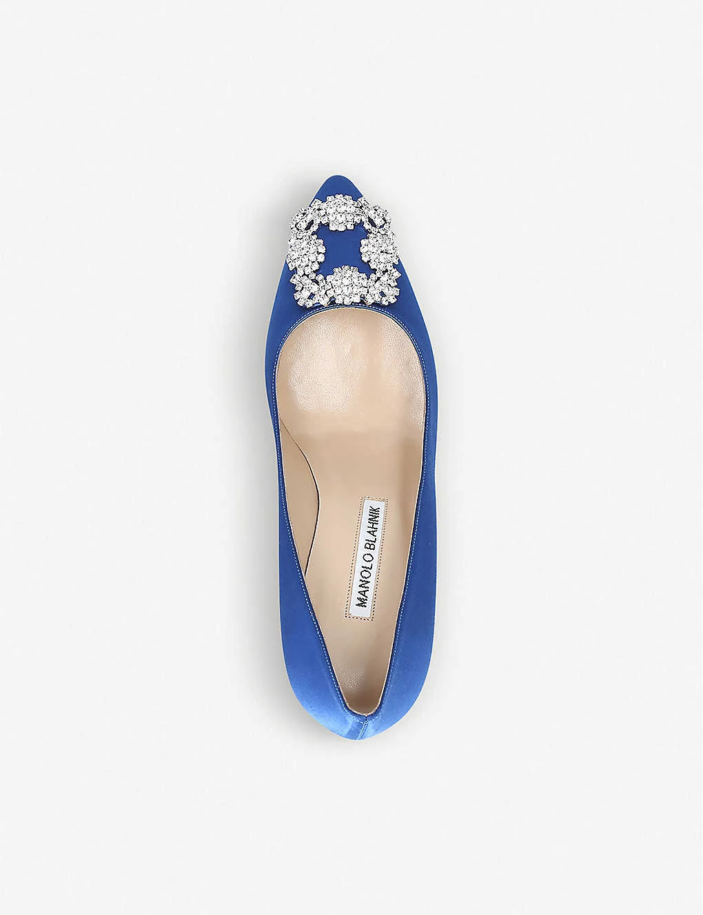Manolo Blahnik Hangisi 70 Satin Courts - Image 4