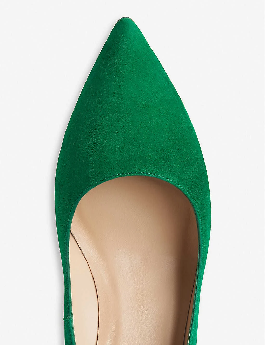 Floret Croc Suede Closed Court Shoes - Image 4