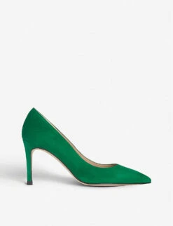 Floret Croc Suede Closed Court Shoes