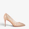 Christian Louboutin Follies Strass 85 Rete/suede Lame Versio