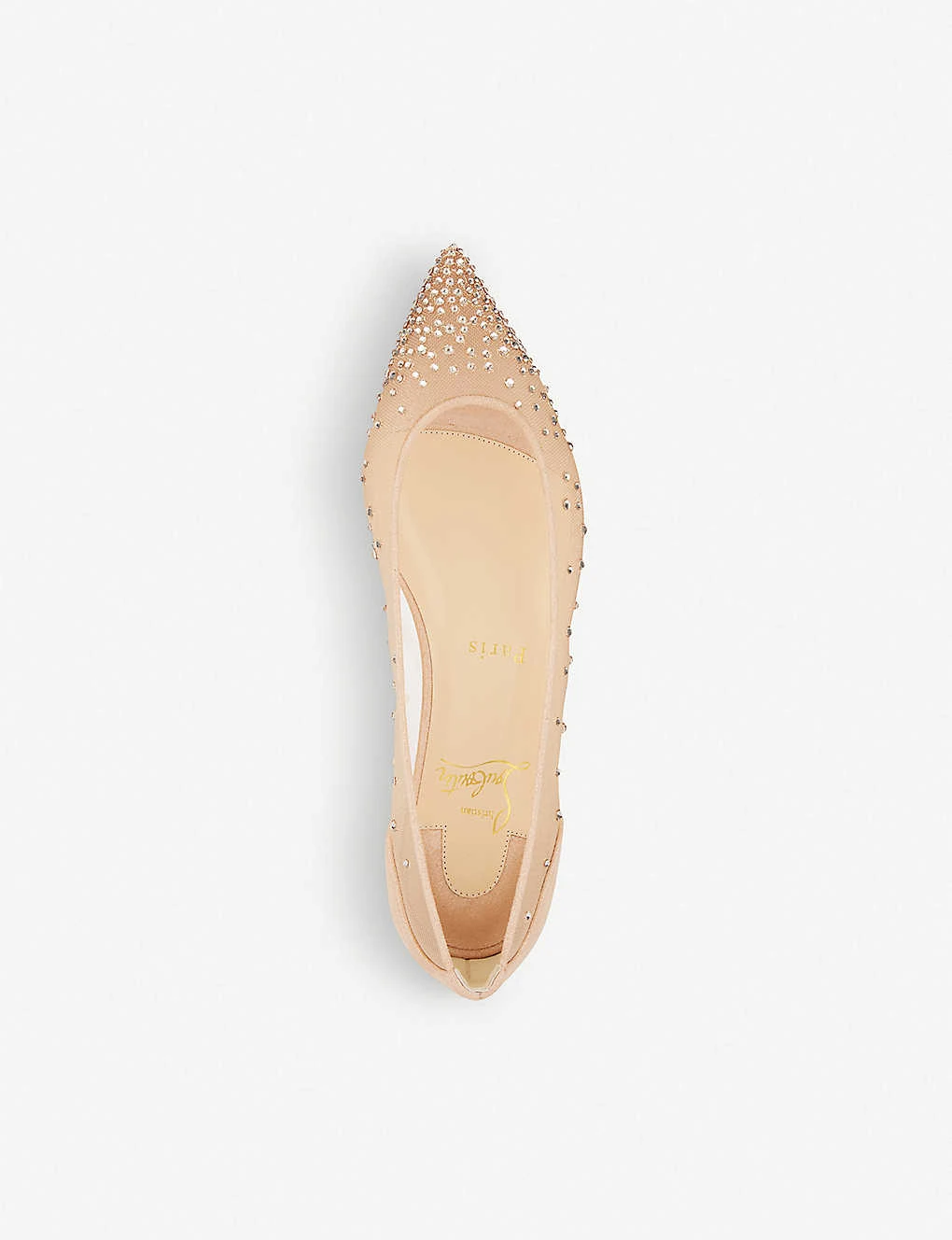 Christian Louboutin Follies Strass Flat Rete/suede - Image 2