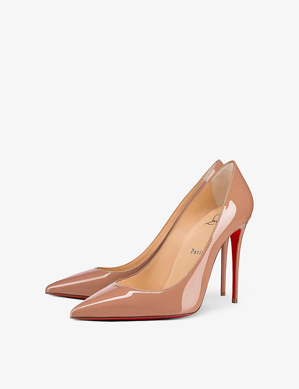 Christian Louboutin Kate 100 Patent-leather Courts - Image 4