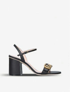 Gucci Marmont 75 Leather Sandals