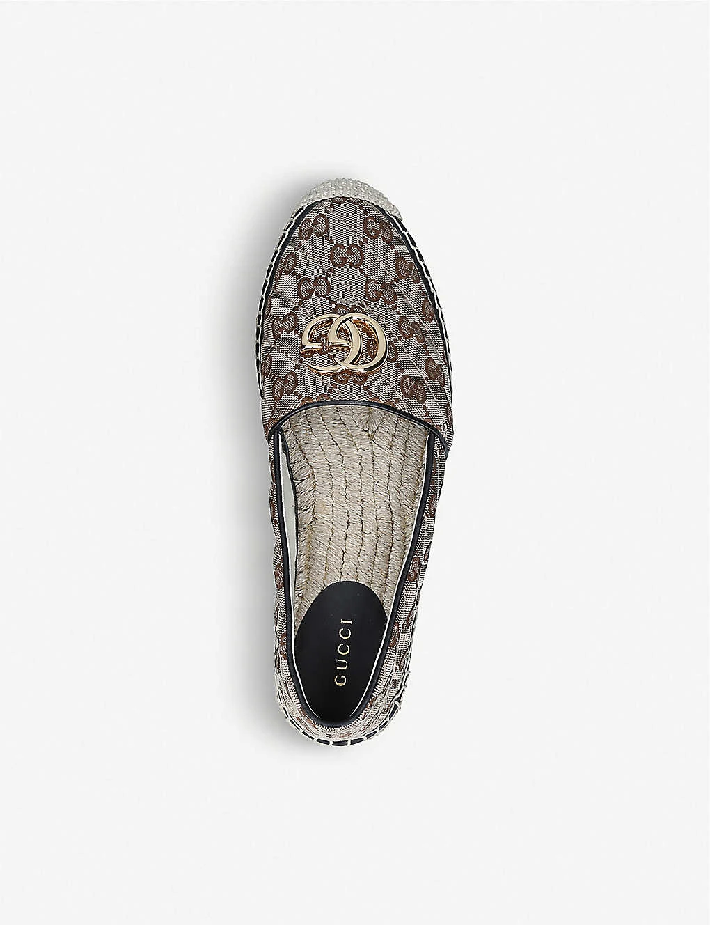 Gucci Pillar Brand-print Canvas Espadrilles - Image 2