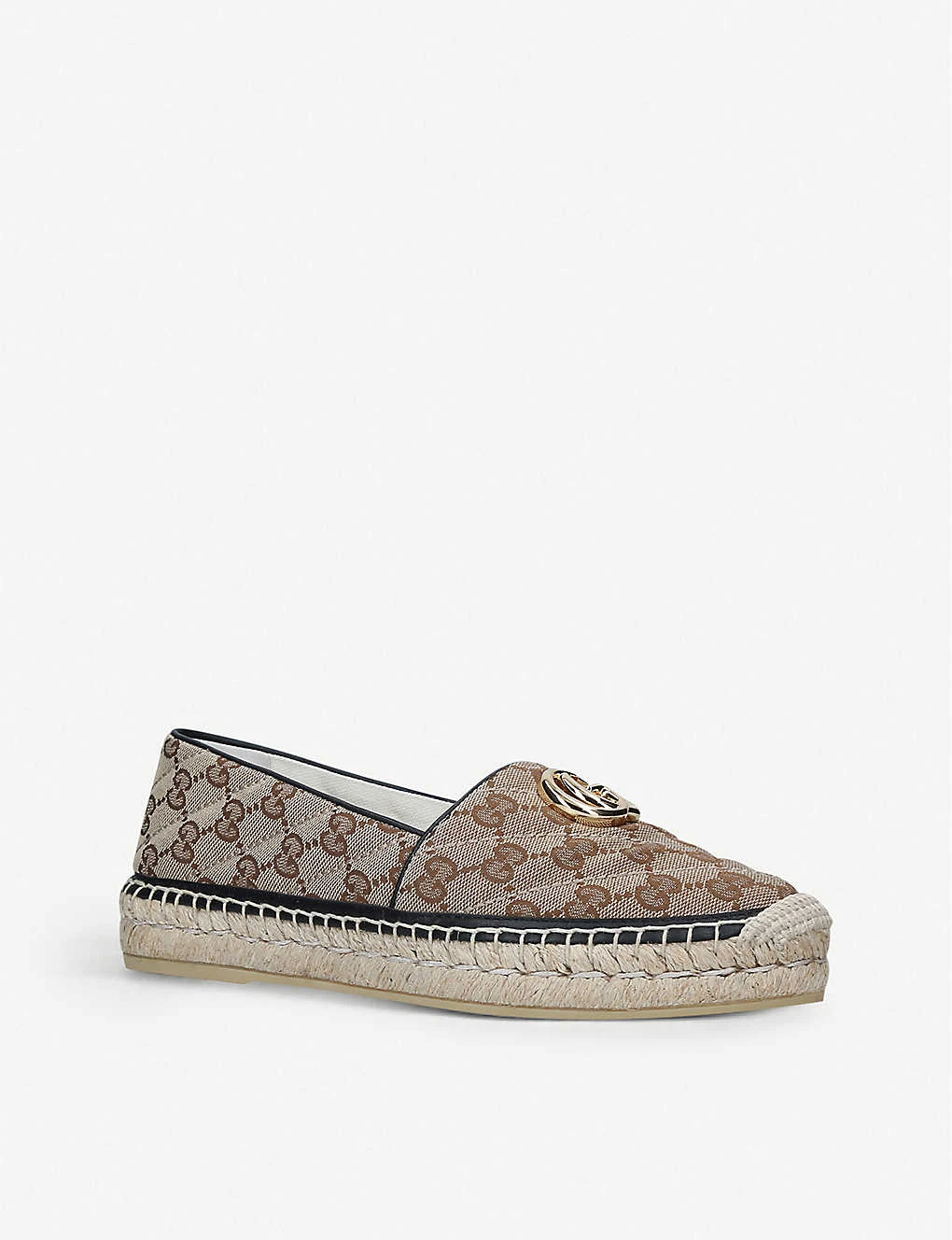 Gucci Pillar Brand-print Canvas Espadrilles - Image 3