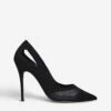 Carvela Luxx Cutout Faux-leather Heeled Courts