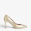 Floret Stiletto Metallic-leather Courts