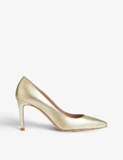 Floret Stiletto Metallic-leather Courts