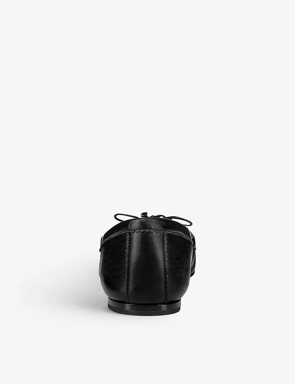 Christian Louboutin Mamadrague Bow-embellished Leather Flats - Image 4