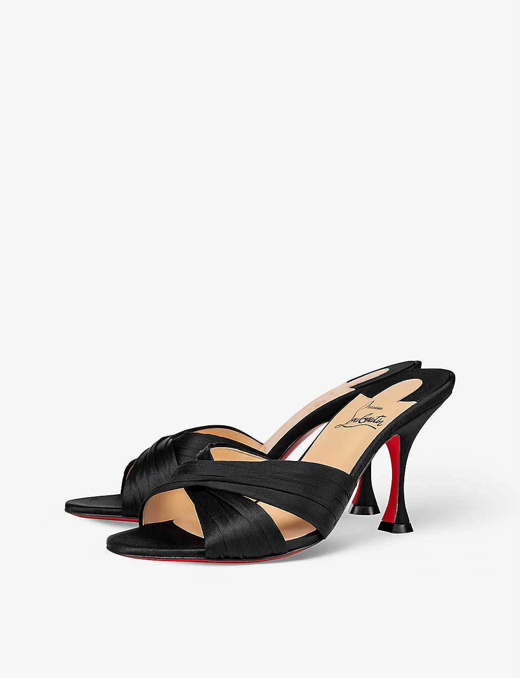 Christian Louboutin Nicol Is Back 85 Satin Heeled Mules - Image 3