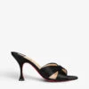 Christian Louboutin Nicol Is Back 85 Satin Heeled Mules