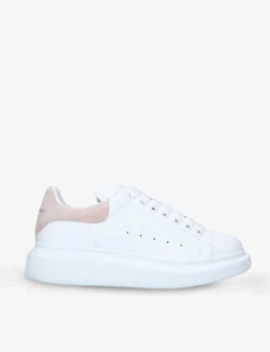 Alexander McQueen Women's Runway Leather And Suede Platform Trainers