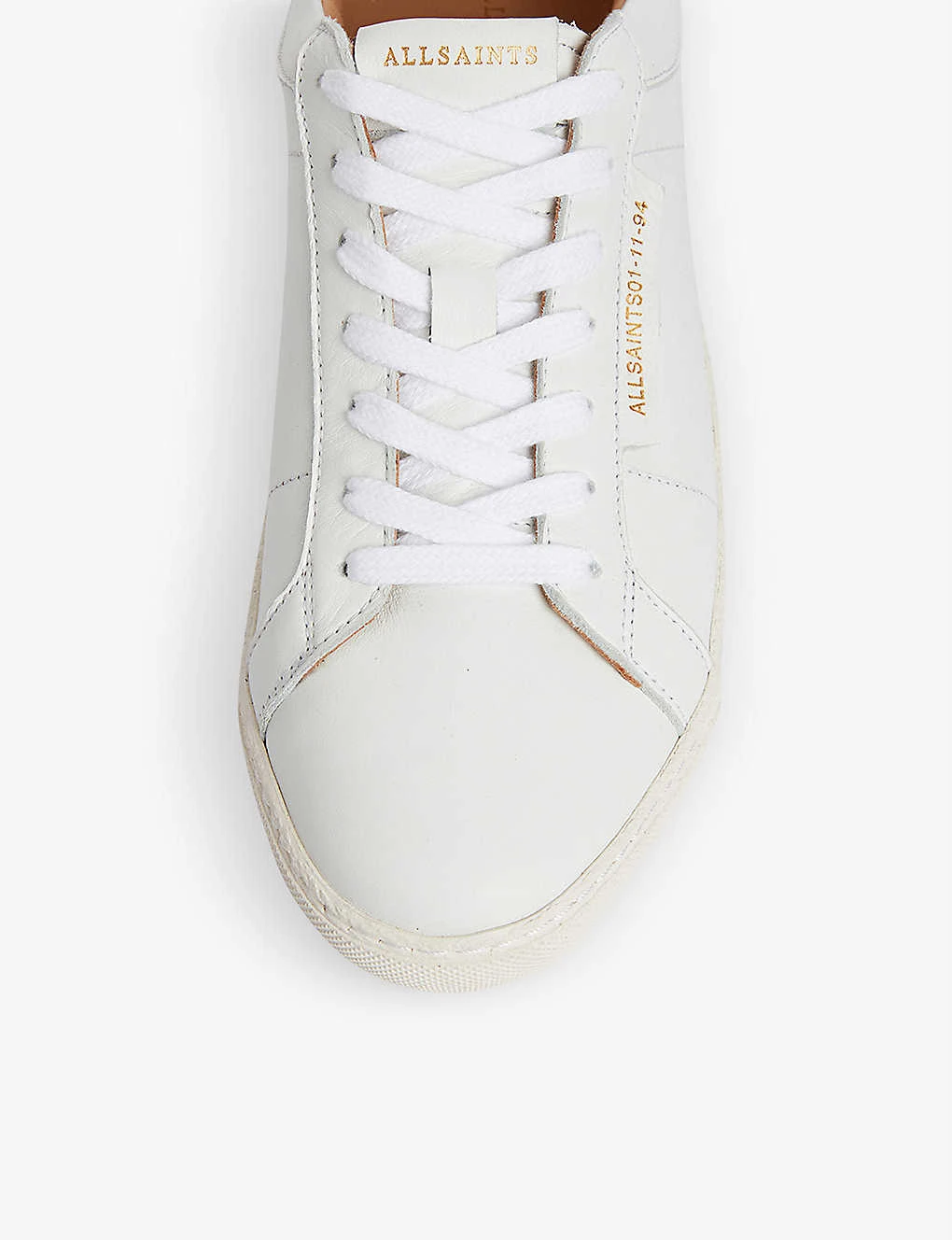 AllSaints Sheer Logo-print Low-top Leather Trainers - Image 2