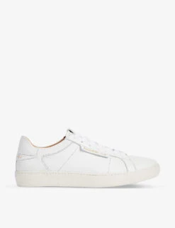 AllSaints Sheer Logo-print Low-top Leather Trainers