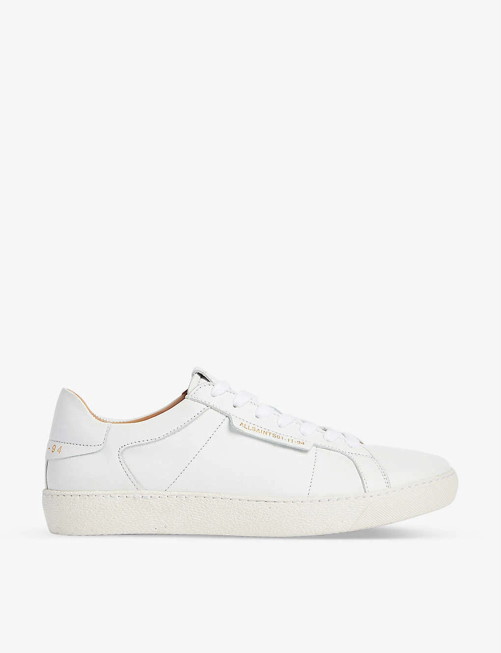 AllSaints Sheer Logo-print Low-top Leather Trainers