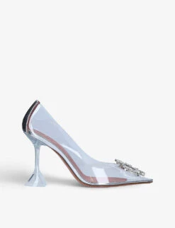 Amina Muaddi Begum Crystal-embellished PVC Courts