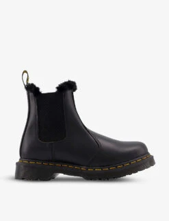 Dr. Martens 2976 Leonore Faux Fur-lined Leather Boots