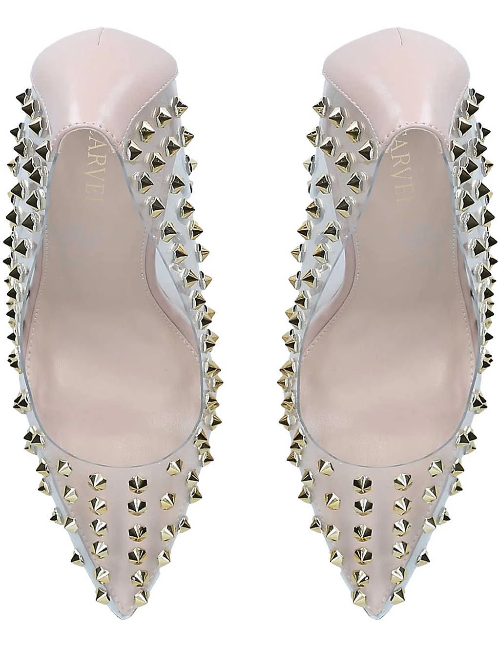 Carvela Kicker Stud-detail Court Shoes - Image 4