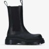 Bottega Veneta Tire Leather Chelsea Boots