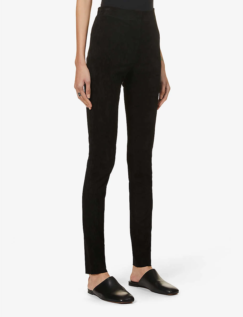 Joseph High-rise Suede Leggings - Image 3