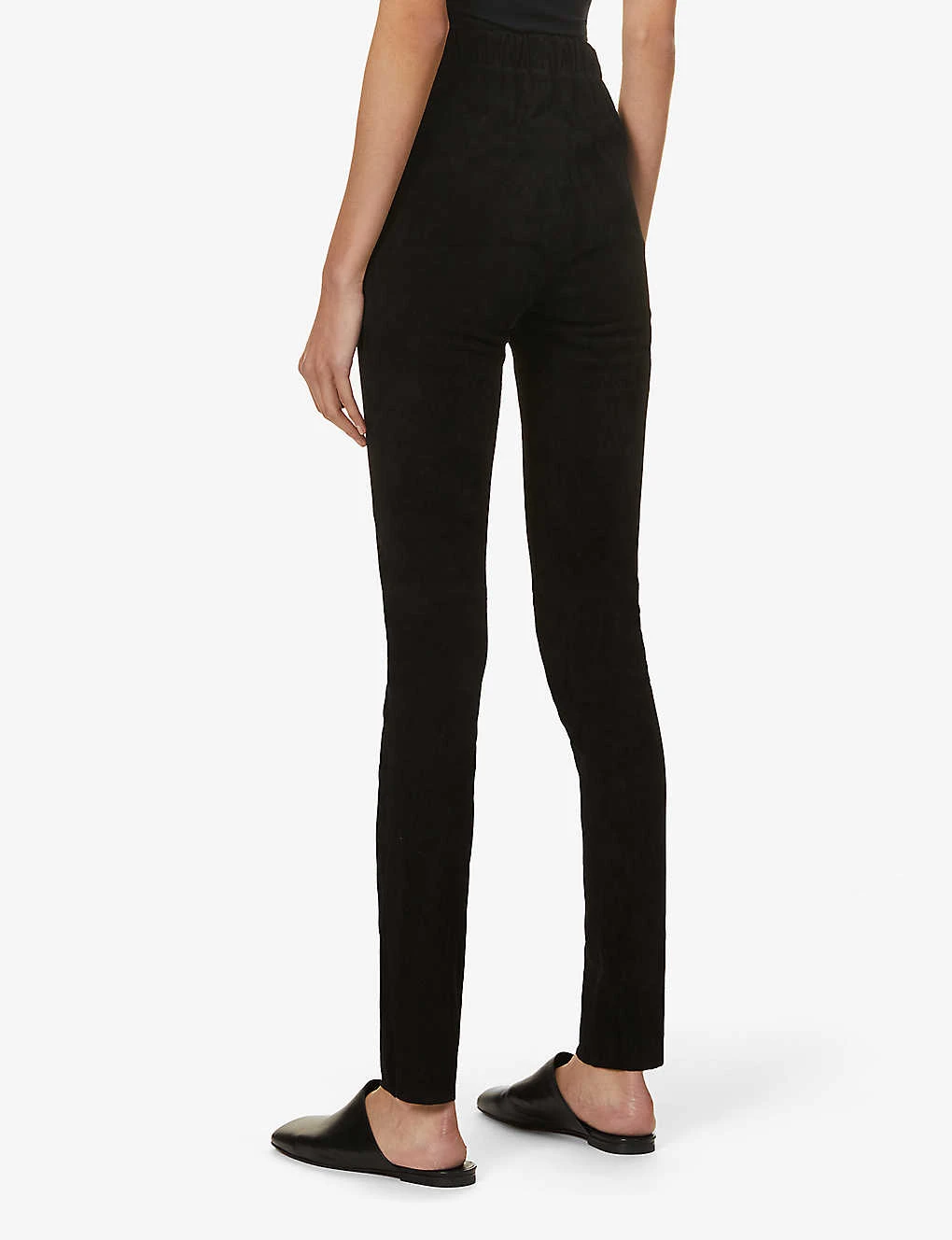 Joseph High-rise Suede Leggings - Image 4
