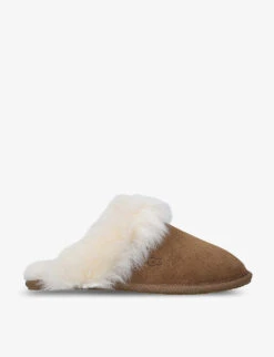 Ugg Scuff Sis Branded Leather Slippers