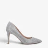 Steve Madden Lillie Rhinestone-encrusted Faux-leather Courts