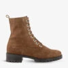 Dune Prestone Lace-up Suede Leather Boots