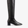 Karen Heeled Leather Knee-high Boots