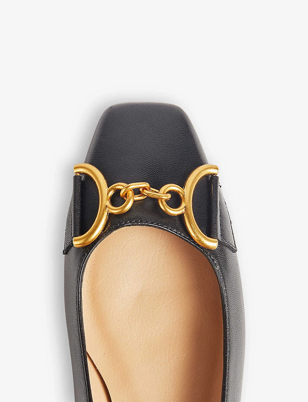 Charlotte Snaffle-trimmed Leather Flats - Image 2