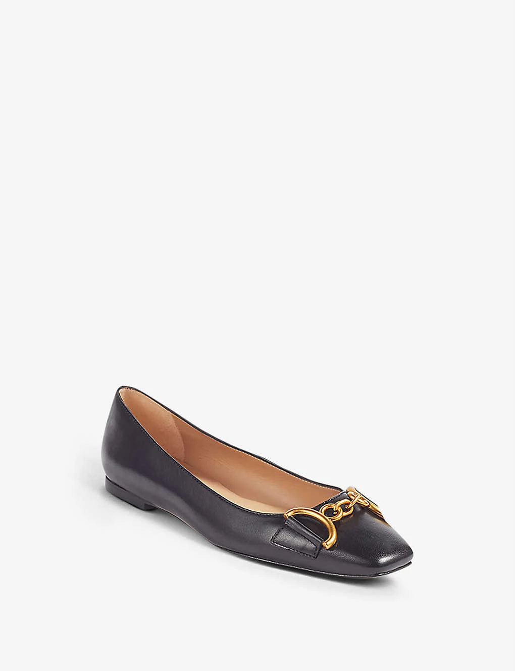 Charlotte Snaffle-trimmed Leather Flats - Image 3