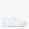 Carvela Soar Logo-embellished Faux-leather Low-top Trainers