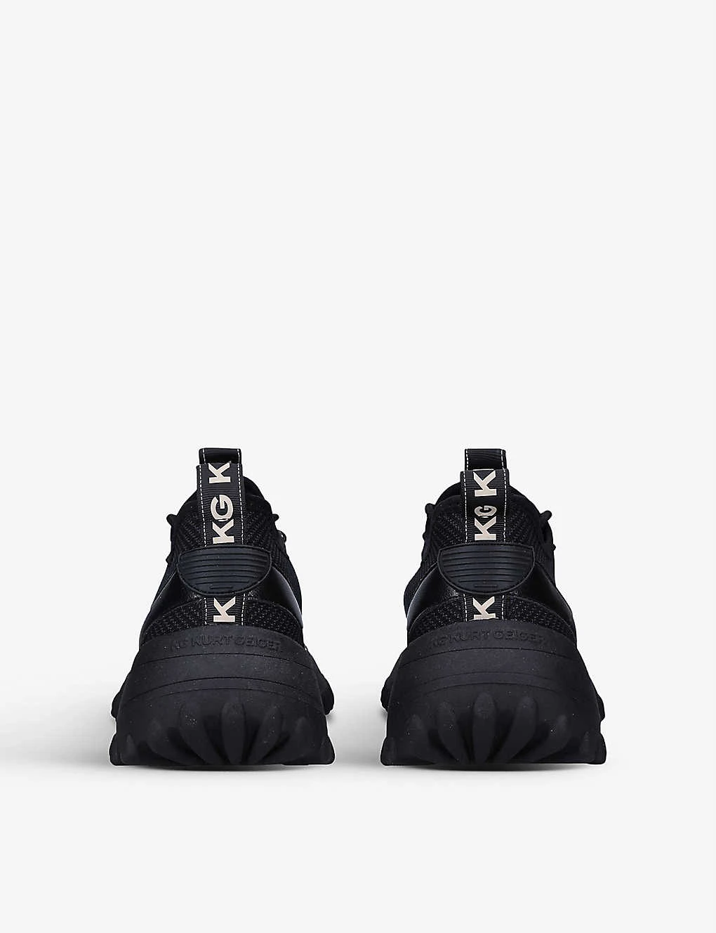 KG Kurt Geiger Lowell Logo-print Knitted Low-top Trainers - Image 4