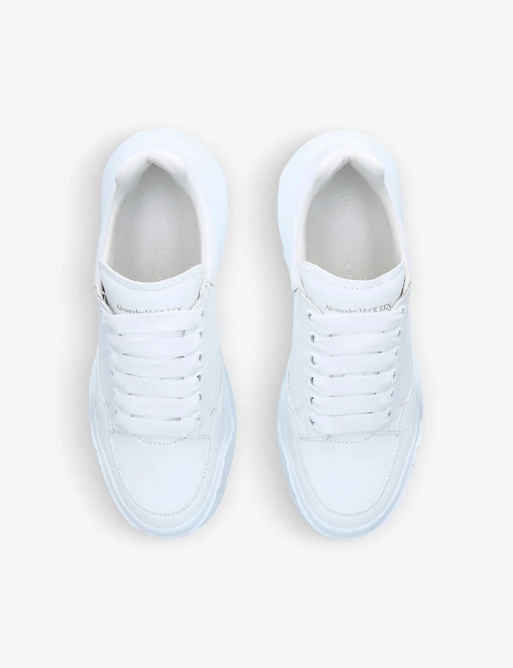 Alexander McQueen Women's Court Oversized Low-top Leather Trainers - Image 2