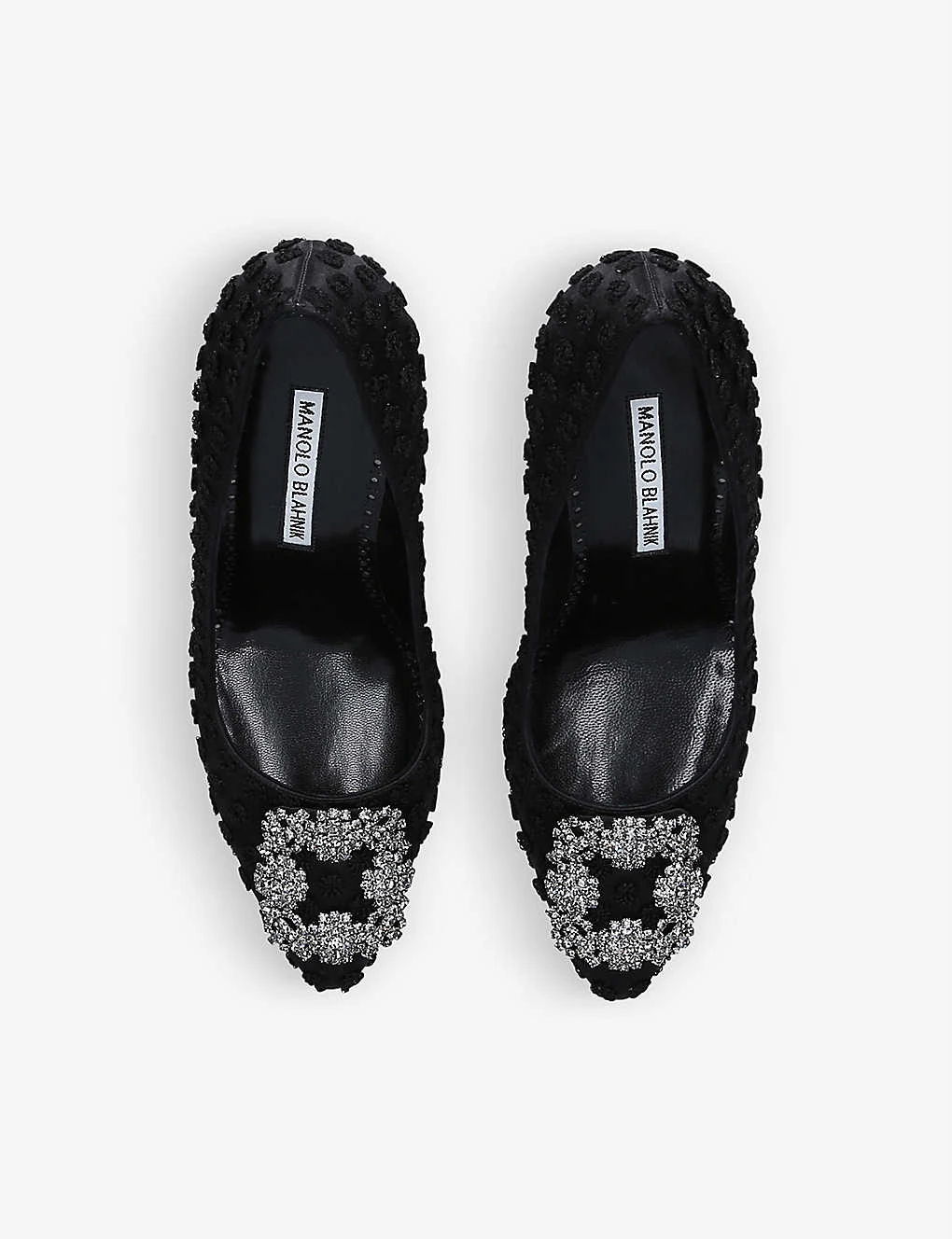 Manolo Blahnik Hangisi 105 Polka-dot Woven Courts - Image 2