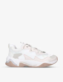 KG Kurt Geiger Lulu Swirl Vegan-leather And Woven Low-top Trainers