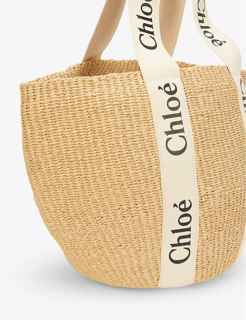 ChloƩ Woody Medium Paper Basket Bag - Image 3