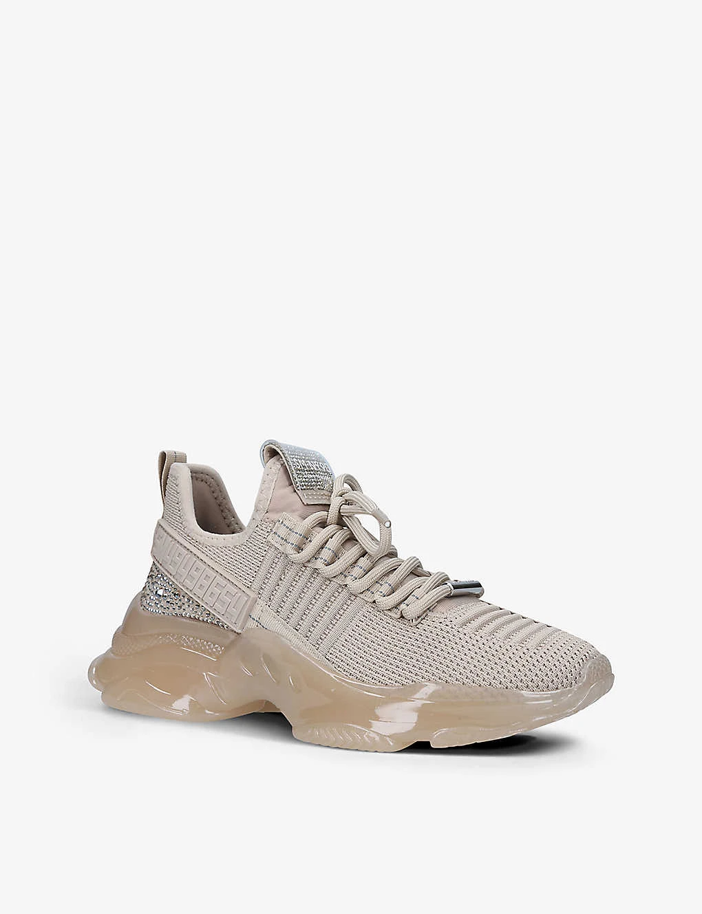 Steve Madden Maxilla-R Rhinestone-embellished Knitted Trainers - Image 3