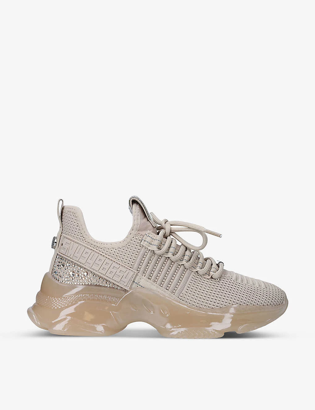 Steve Madden Maxilla-R Rhinestone-embellished Knitted Trainers