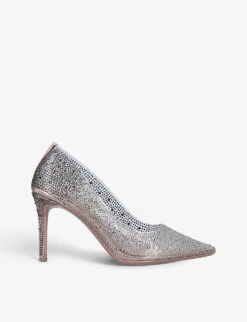 Carvela Lovebird Crystal-embellished PVC Courts