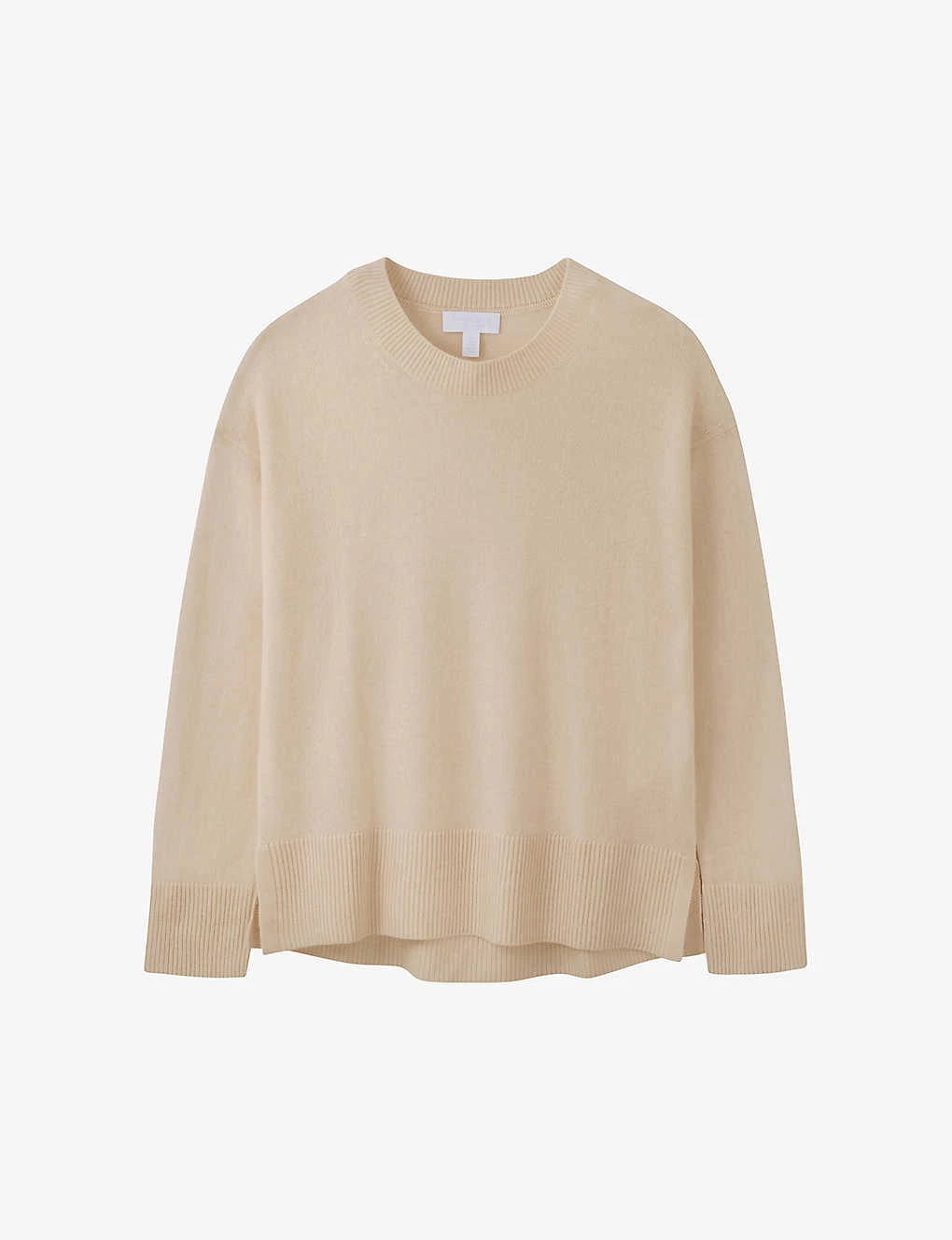 Dipped-hem Regular-fit Cashmere Jumper
