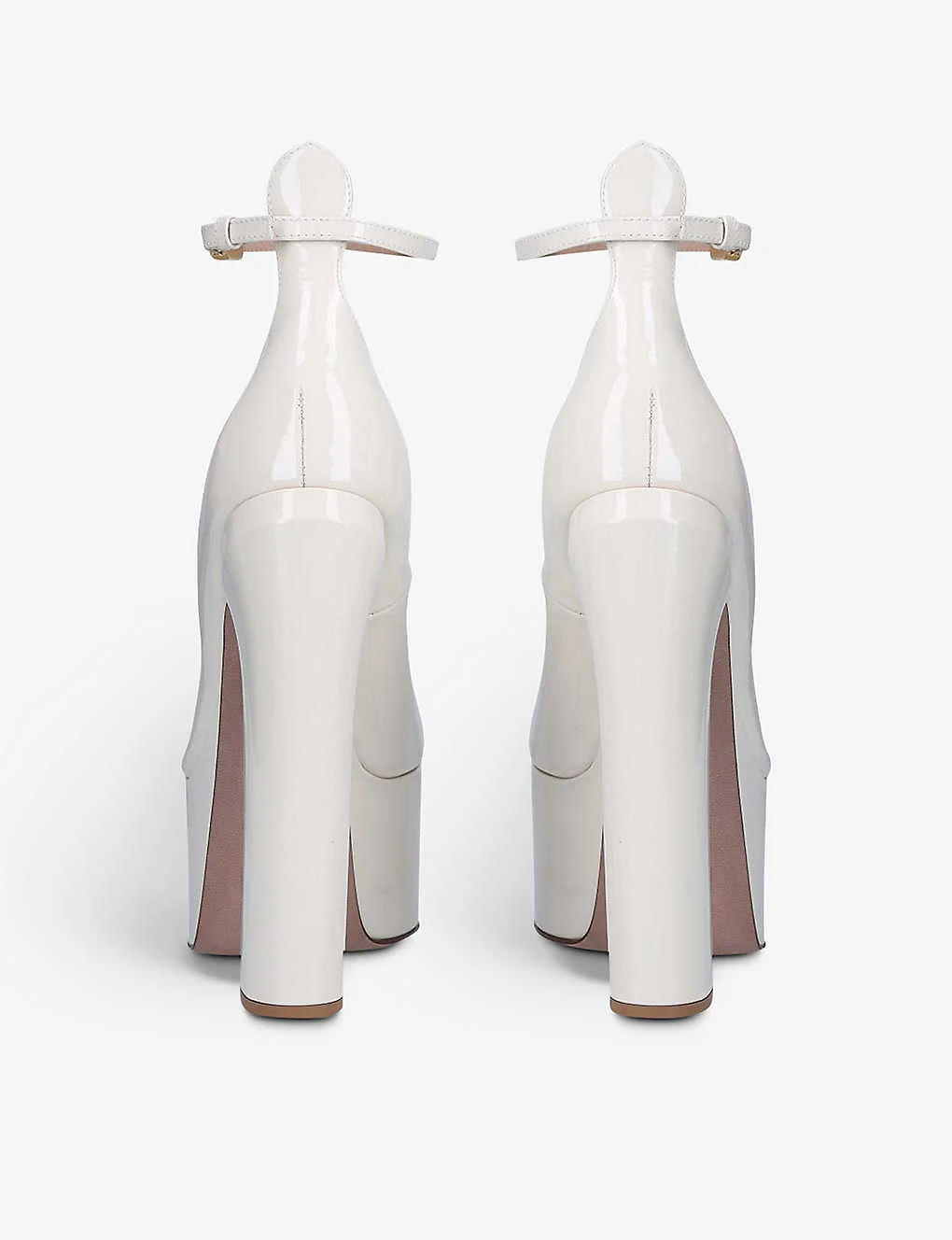Valentino Garavani Tan Go Patent Leather Heels - Image 5