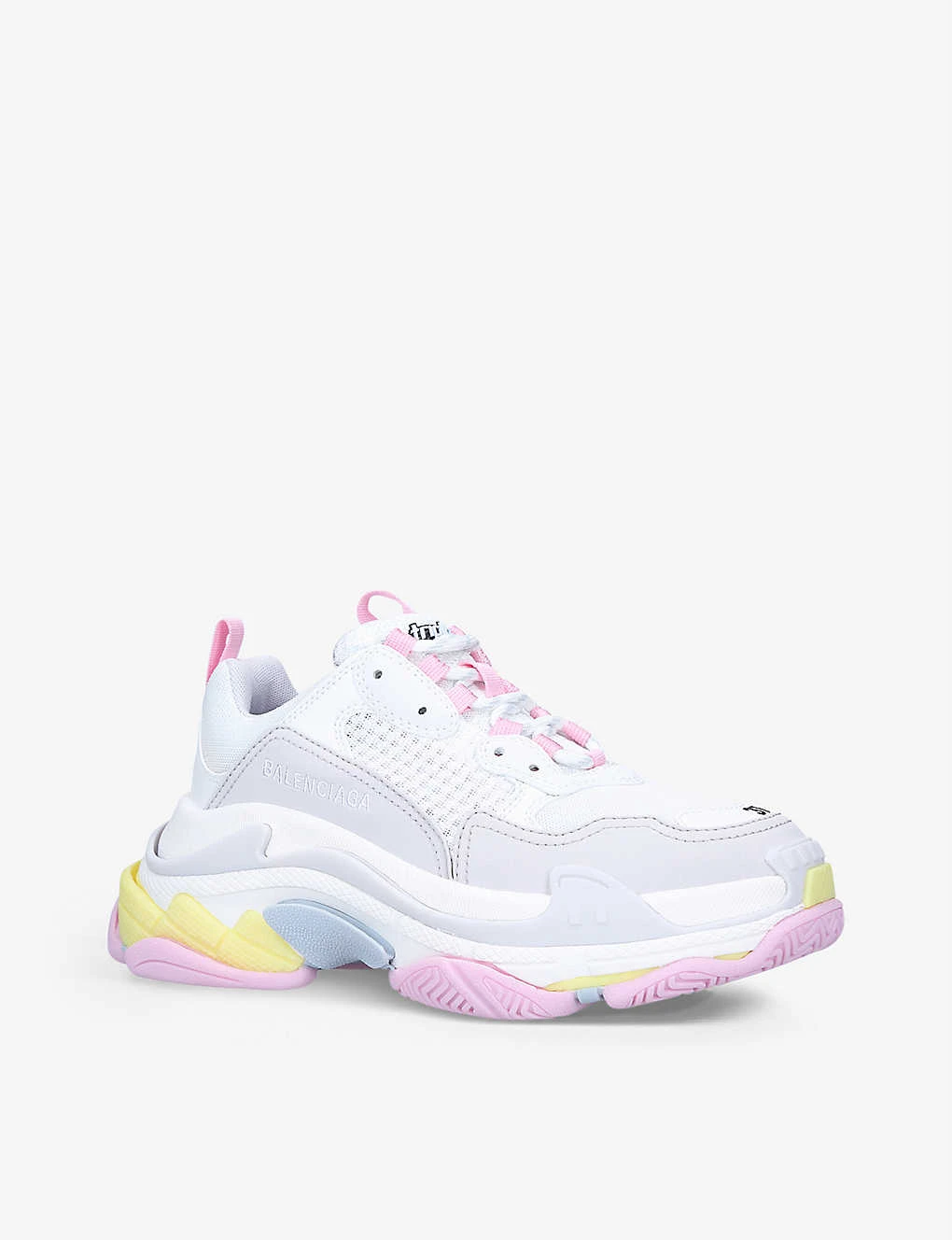 Balenciaga Women's Triple S Faux Leather And Mesh Low-top Trainers - Image 3
