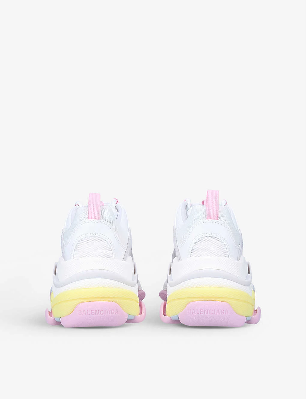 Balenciaga Women's Triple S Faux Leather And Mesh Low-top Trainers - Image 4