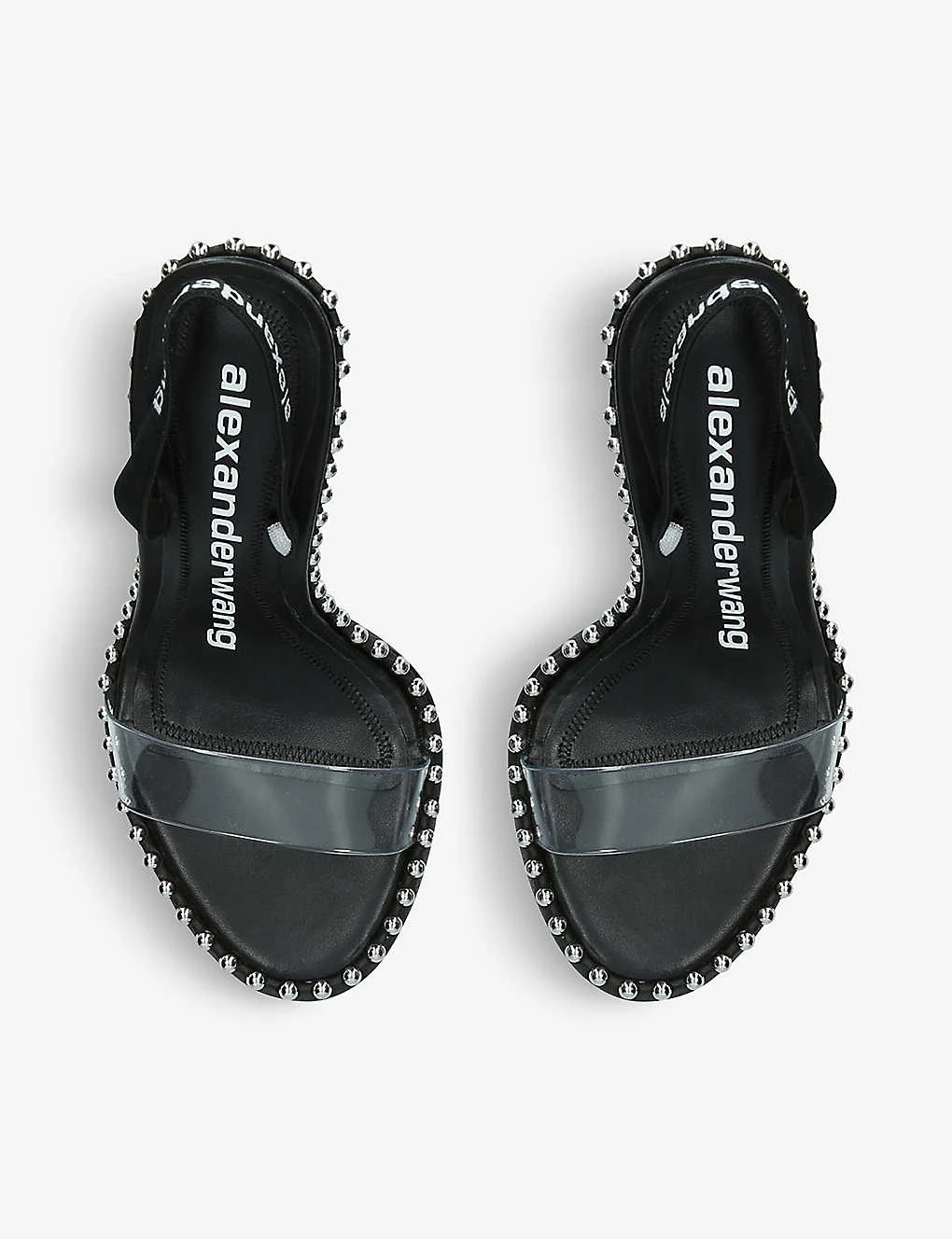 ALEXANDER WANG Nova Studded PVC Logo Sandals - Image 3
