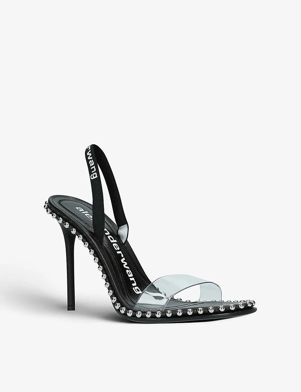 ALEXANDER WANG Nova Studded PVC Logo Sandals - Image 4