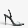 ALEXANDER WANG Nova Studded PVC Logo Sandals