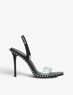 ALEXANDER WANG Nova Studded PVC Logo Sandals