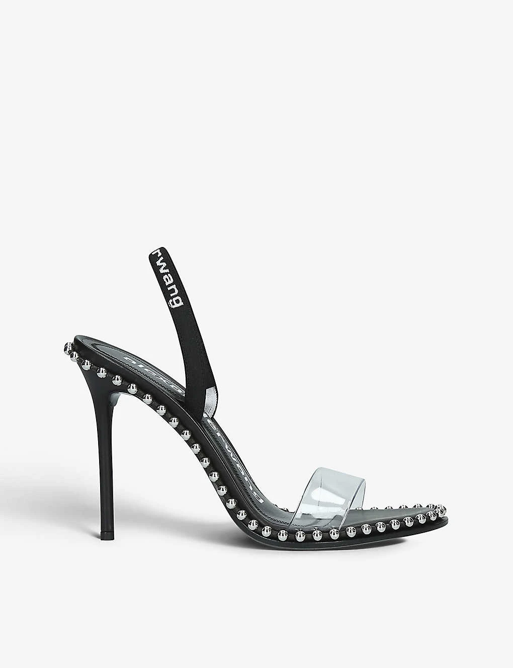 ALEXANDER WANG Nova Studded PVC Logo Sandals